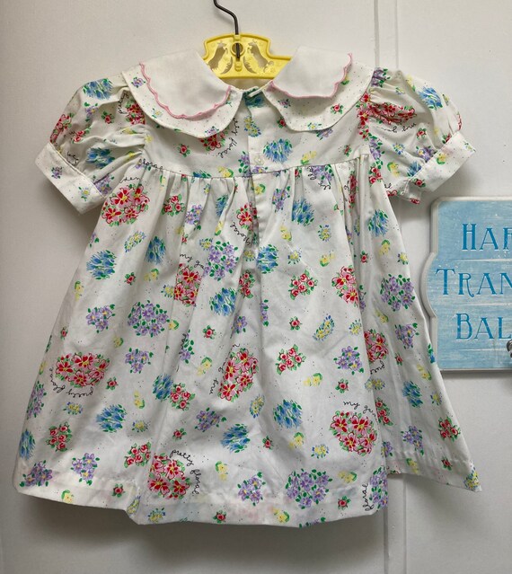 Vintage My Garden Floral Dress | 2t - image 5