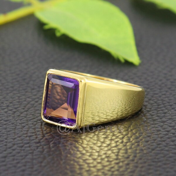 Purple Wedding Ring Etsy