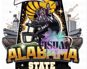 Alabama State HBCU sublimation PNG