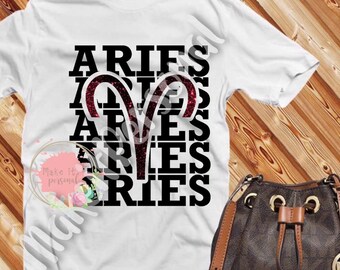 Aries Zodiac SVG & PNG: T-Shirt Design (Digital Download)