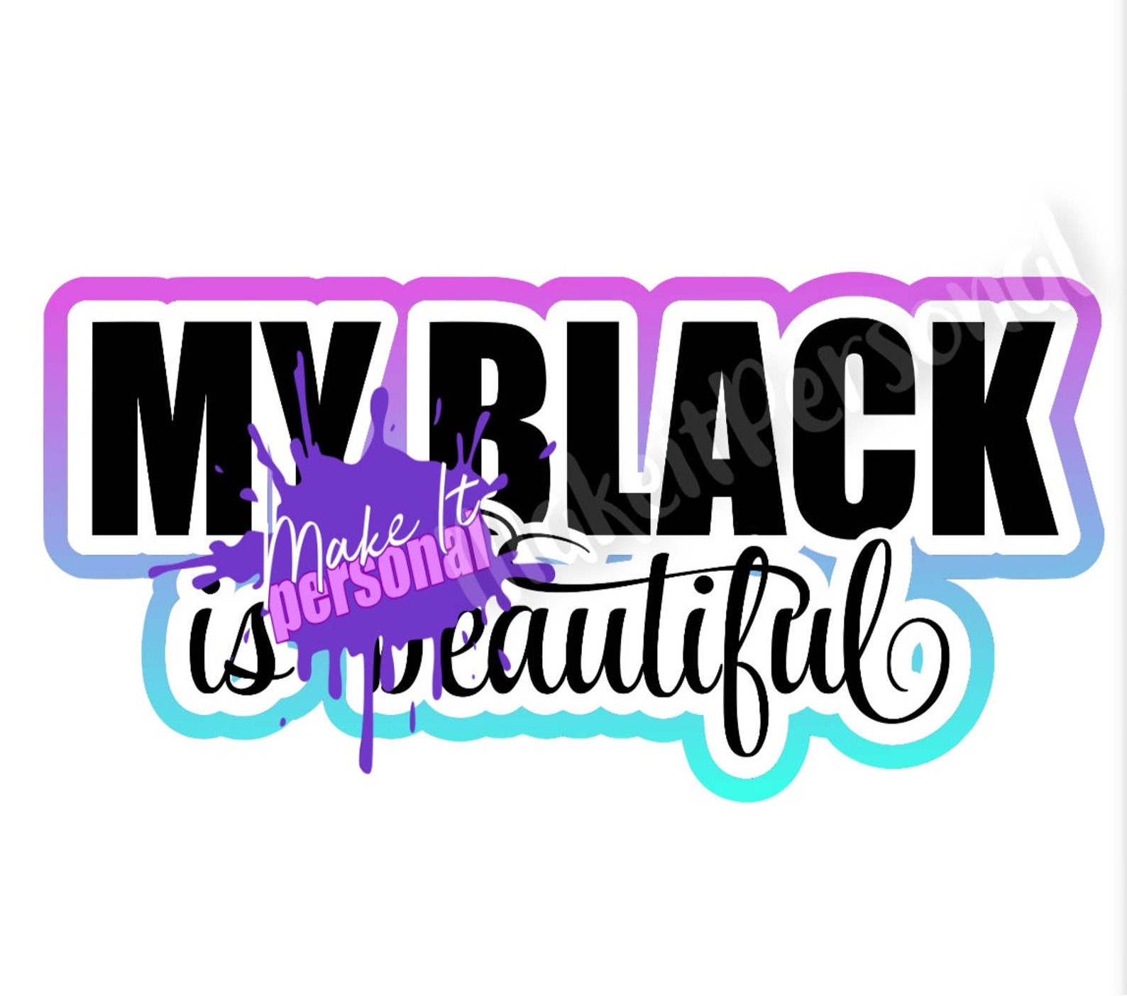My black is beautiful SVG black is beautiful SVG black lives Etsy