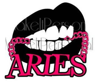 Aries Lips SVG