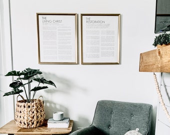 LDS Proclamation Print Set, The Living Christ, Family, Restoration (Digital Download)