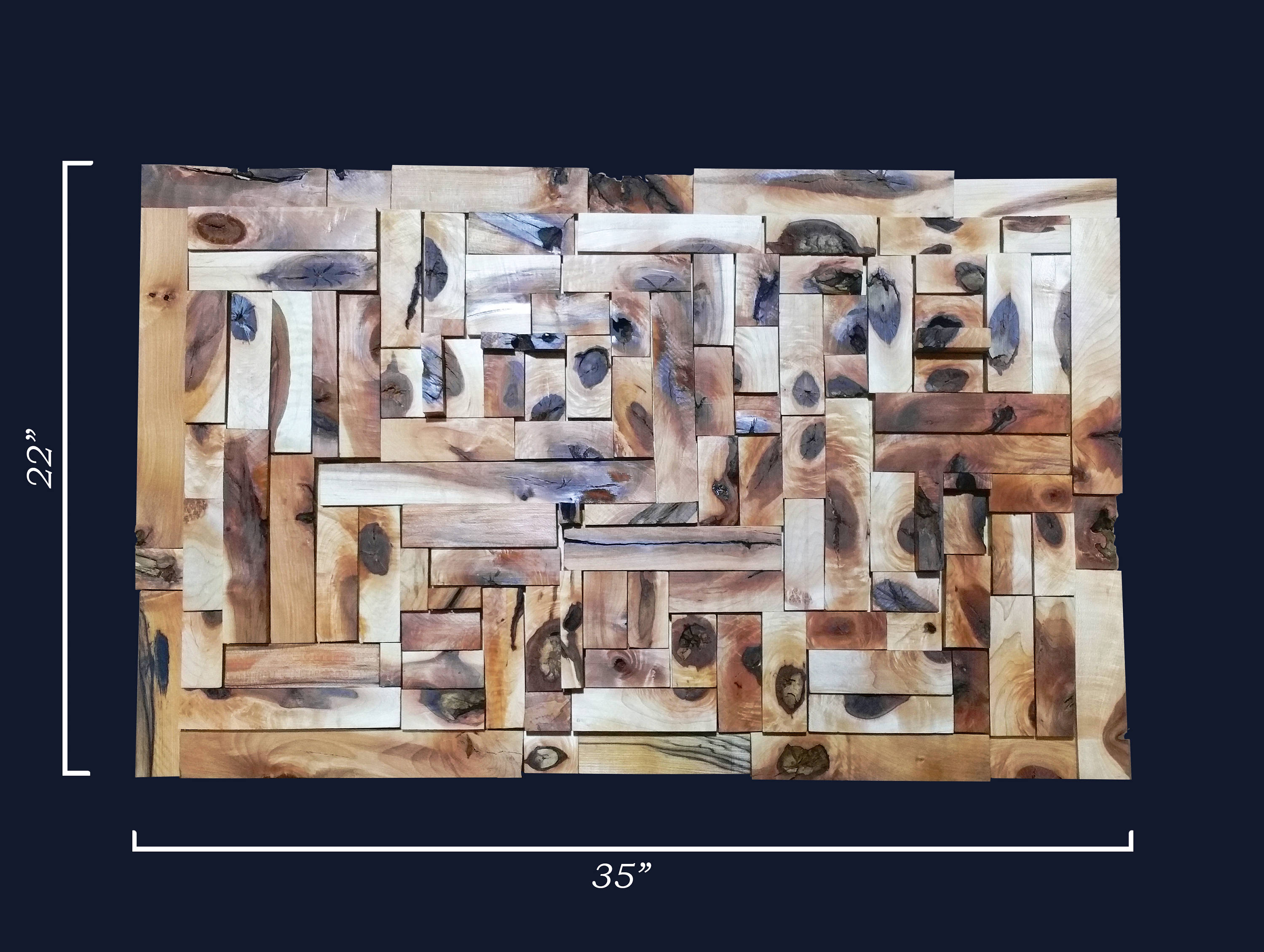 Panel colgante de madera rectangular | Etsy