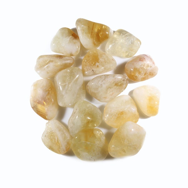 Citrine Tumbled Stones - MED - Extra Quality - Citrine Polished Gemstone - Healing Crystal - Bulk Crystal-Wholesale Crystals- Citrine Quartz