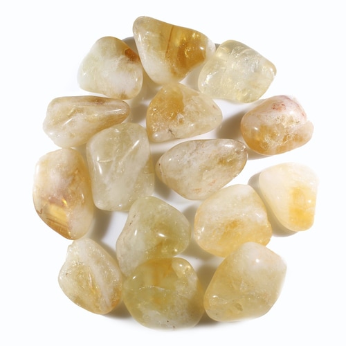 Crystal Healing Gemstone Chakra US Seller 2 Ounce Lot Citrine Tumbled Stone 
