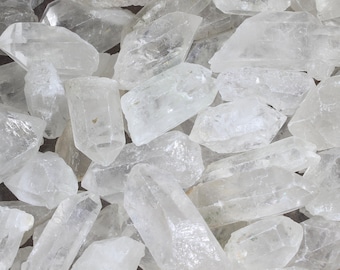 1, 5, 1/2 LB QUARTZ POINTS | Raw Clear Quartz Crystal | Bulk Crystals | Wholesale Crystals | Healing Crystals | Healing Stones | Raw Quartz