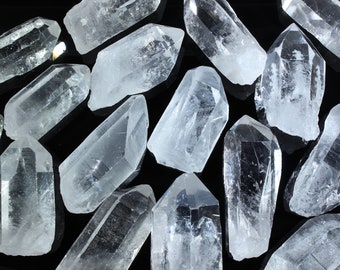 12 x Clear Quartz Tumblestone 12mm-16mm Beautiful Crystal Gemstone Wholesale