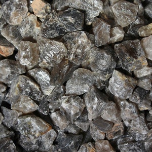 Smoky Quartz | Tumbling Rough Rocks from Madagascar | Raw Crystals for Tumbling and Craft Supplies | Wholesale Bulk Crystal