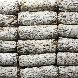 White Sage Smudge Sticks I 4&quot; - 4.5&quot;  I California White Sage-Sage Bundle-Smudge Stick-Energy Cleansing-Set of 1,3,5 Sticks-Smudge Bundles