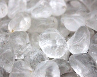 Clear Quartz "A Grade" Tumbled Gemstones-Quartz Crystal-Polished Stones-Tumbled Stones-Bulk Crystals-Wholesale Crystals-Healing Crystals