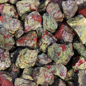 Dragon Blood Jasper | Tumbling Rough Rocks from South Africa | Raw Bulk Wholesale Crystal | Decorative Stone for Craft Supplies and Lapidary