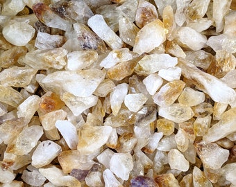 Citrine Pieces and Points 0.25" - 0.75" in Citrine Crystal Points-Bulk Crystals-Wholesale Crystals-Healing Crystals-Natural Citrine Points