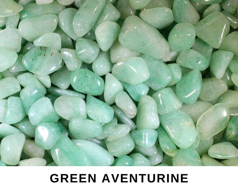 2 LB TUMBLED GEMSTONES-You Pick 2-Wholesale Crystals-Bulk Crystals-Tumbled Rocks-Healing Crystals-Bulk Gemstones-Crystal Mix-Polished Green Aventurine