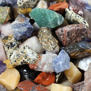 1-10 LBS ASSORTED MIX of Rough Rocks for Tumbling | Bulk Wholesale Rough Rock | Bulk Rough Rock | Tumble Mix | Decorative Stone | Rough Rock