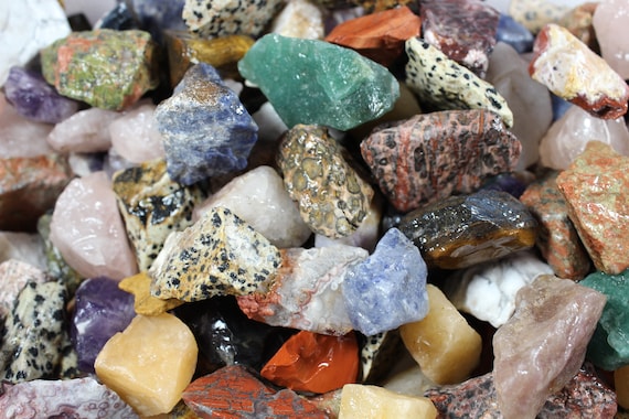 1-10 LBS ASSORTED MIX of Rough Rocks for Tumbling | Bulk Wholesale Rough Rock | Bulk Rough Rock | Tumble Mix | Decorative Stone | Rough Rock