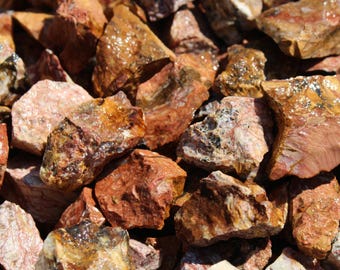 Landscape "Scenic" Jasper | Tumbling Rough Rocks from India | Raw Crystals for Tumbling, Crafts and Lapidary | Wholesale Bulk Crystal