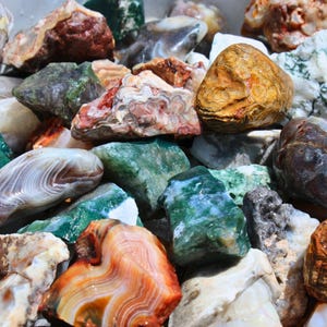 Agate Mix | Tumbling Rough Rocks From Mexico, Brazil, Asia, India | Raw ...