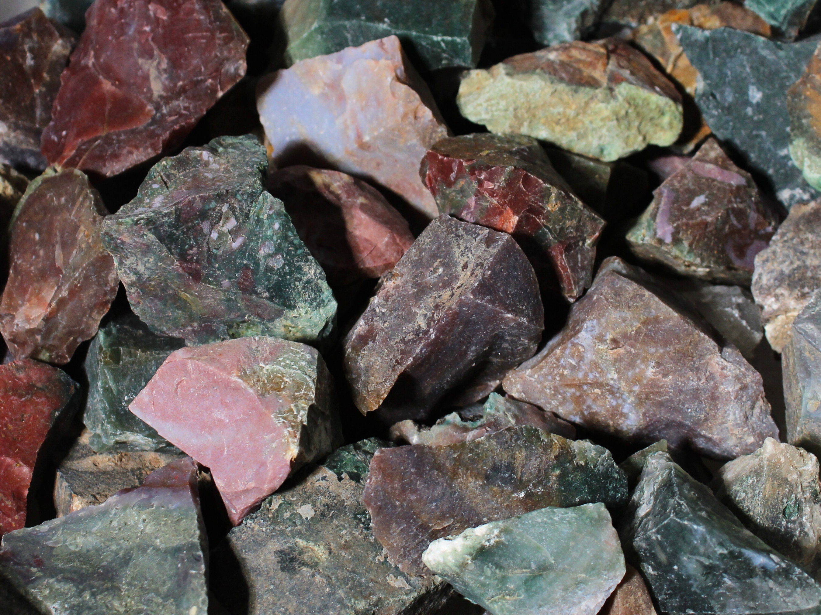 Madagascar Mix -Large 2 - 3 Rough Rocks for Tumbling - Bulk Wholesale 1LB