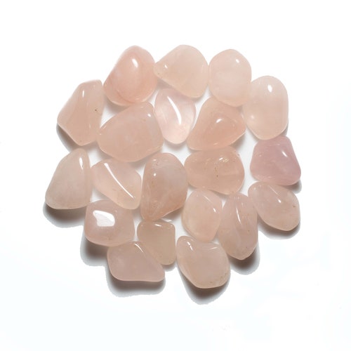 Rose Quartz Tumbled Gemstones-pink Quartz Tumbled - Etsy