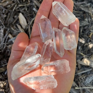 Grade &quot;A&quot; Clear Quartz Points | 1-2&quot; Size | Raw Clear Quartz Crystals | Jewelry Crystals | Home Decor | Healing Crystal | Healing Stone |
