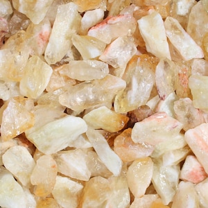 Citrine | Raw Crystals from Brazil | Rough Rocks for Tumbling | Bulk Wholesale Crystals | Heat-Treated | Healing Crystal Stone|Orange Quartz