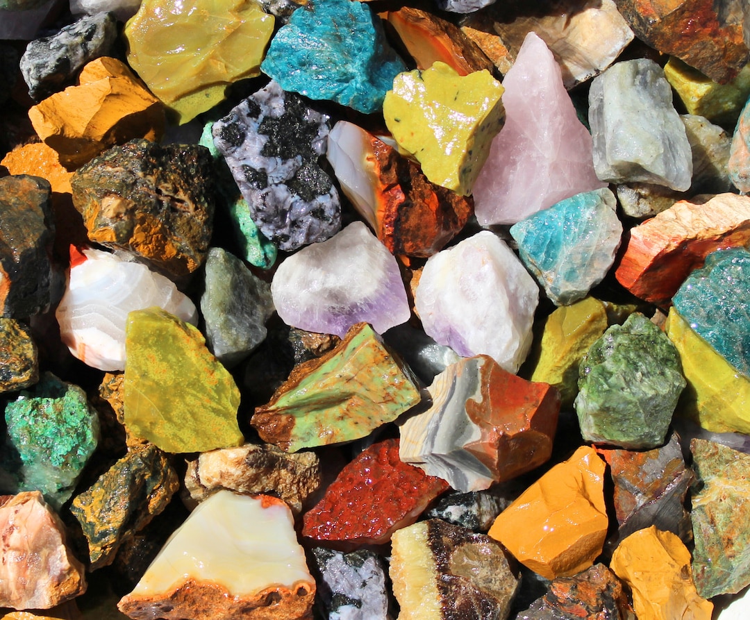 Madagascar Mix Rough Rocks for Tumbling-1 LB Bulk Rough Rocks-bulk ...