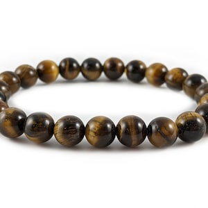 Harmony and Balance Crystal Bracelet-Tigers Eye-8mm Premium Beads Gemstone Bracelet-Crystal Jewelry-Gemstone Bracelet