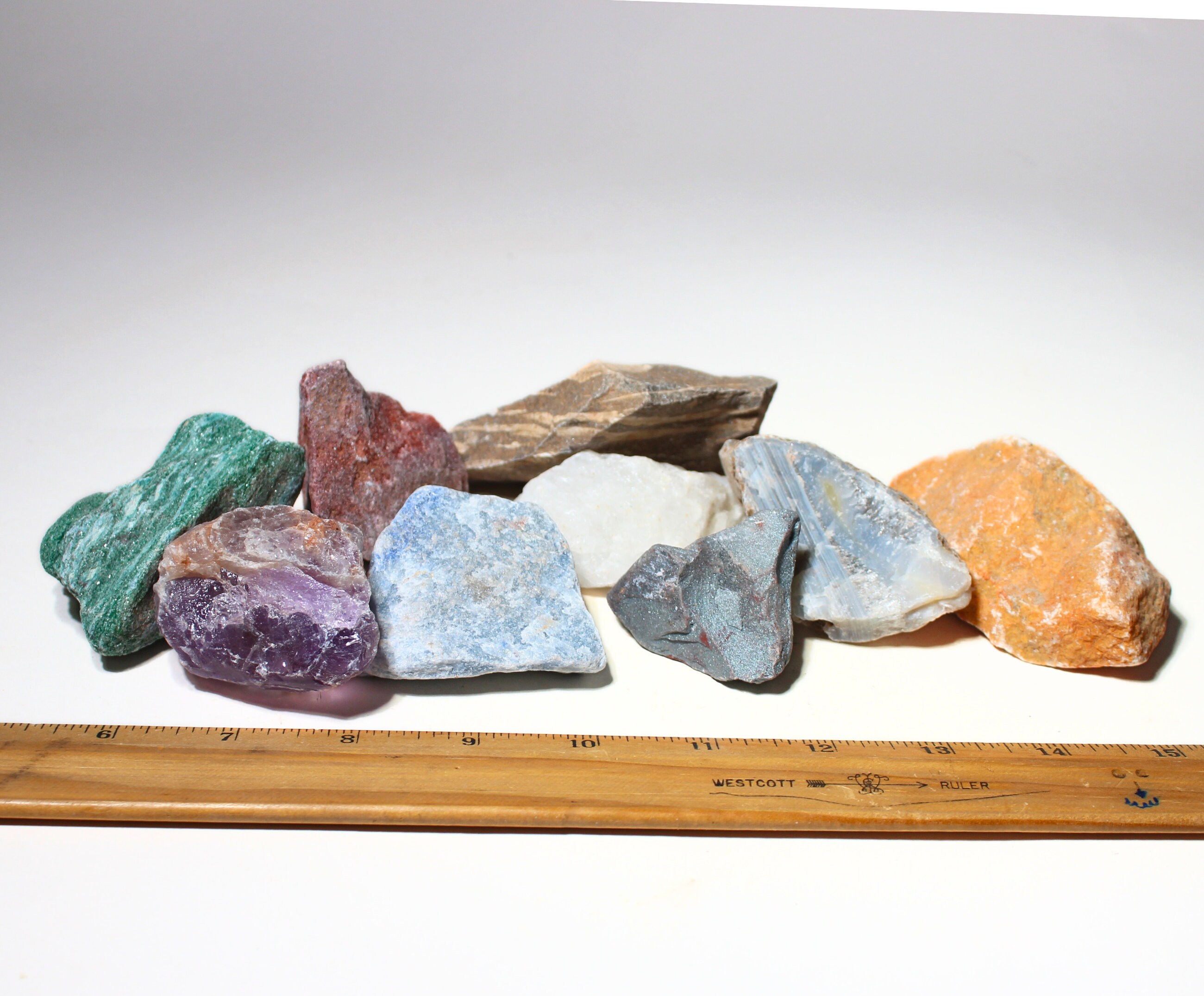 Brazil Mix | Large Rough Rocks for Tumbling | Size: 2