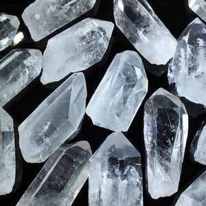 Clear Quartz “A” Grade Crystal Points | Raw Clear Quartz Crystals | Bulk Crystals | Wholesale Crystal | Healing Crystal | Healing Stone |