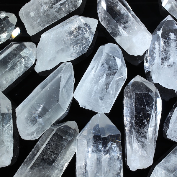 1, 5, 10 Clear Quartz Points | Grade A | Raw Clear Quartz Crystals | Bulk Crystals | Wholesale Crystal | Healing Crystal | Healing Stone |