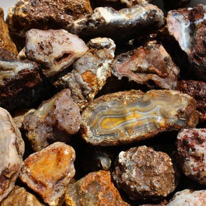 Picacho Agate Nodules | Lapidary, Slabbing and Cutting Rough Rock from Mexico | Banded Agate for Craft and Lapidary |Wholesale Bulk Crystal