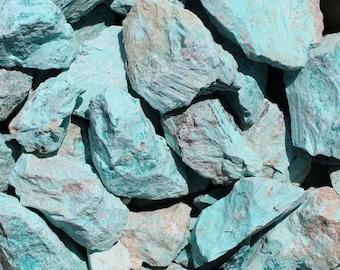 Turquoise Rough Rocks from Peru | Raw Turquoise Crystals | Tumbling Rough Stones | Bulk Crystals | Wholesale Crystals | Healing Crystals