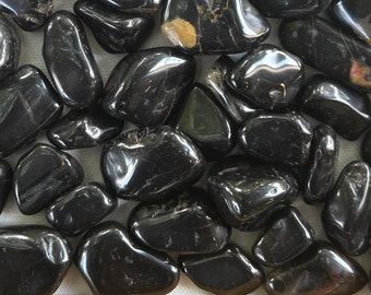 Black Onyx Tumbled Gemstones-SM & M-Black Onyx Tumbled Stone-Polished Gemstones-Healing Crystals-Bulk Crystals-Wholesale-Reiki