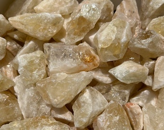 Citrine Raw Crystal | Rough Citrine Crystal | Bulk Wholesale Crystals | Heat-Treated | Healing Crystal Stones | Orange Quartz | Jewelry