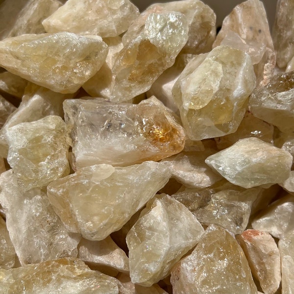 Citrine Raw Crystal | Rough Citrine Crystal | Bulk Wholesale Crystals | Heat-Treated | Healing Crystal Stones | Orange Quartz | Jewelry