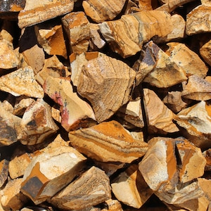 Picture Jasper | Tumbling Rough Rocks from Namibia | Raw Picture Jasper Crystal | Wholesale Bulk Crystal | Healing Crystal | Lapidary Supply