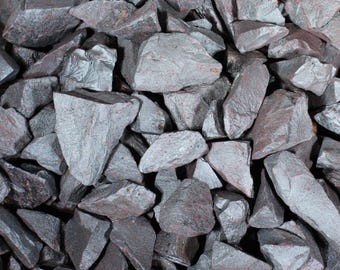 Hematite | Tumbling Rough Rocks from Brazil | Oiled Crystal | Raw Crystals for Tumbling, Crafts and Lapidary | Wholesale Bulk Crystal