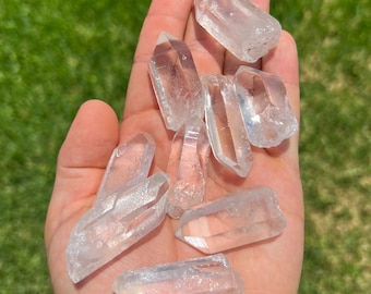 A Grade Clear Quartz Points | Small .75"-1.5" Size | Clear Quartz Crystals | Jewelry Crystal | Home Décor | Healing Crystal | Healing Stone