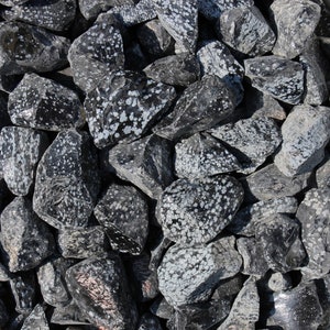Snowflake Obsidian Raw Natural Stones, Raw Snowflake Obsidian Crystals, Obsidian Bulk, Rough Rocks, Bulk Crystals, Wholesale Crystals