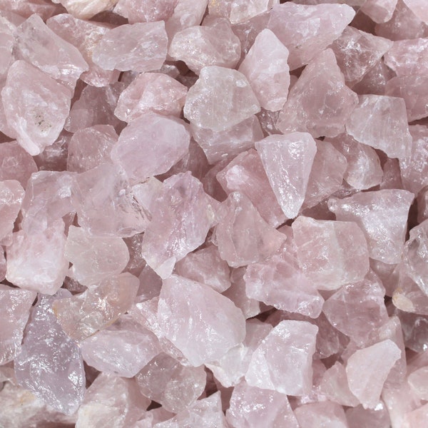 Rose Quartz Raw Crystals I Small 0.75" - 1.5" I Bulk Rough Rose Quartz Crystals--Crystal Art Projects-Mosaic Tiles-Lapidary-Crystal Jewelry