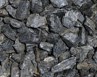 Black Tourmaline | Small: 0.5" - 1" | Tumbling Rough Rocks from Brazil | Bulk Wholesale Crystals | Raw Tourmaline Rough Healing Crystals