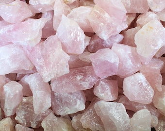 Rose Quartz Rough Crystals-Bulk Rough Rose Quartz Crystals-Raw Rose Quartz-Bulk Crystals-Wholesale Crystals-Healing Crystals-Pink Quartz