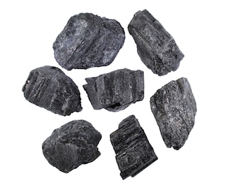 Black Tourmaline Raw Chunks | Bulk Tourmaline Rough | Bulk Crystals | Wholesale Crystals | Healing Crystals | Healing Stone |  Bulk Stones