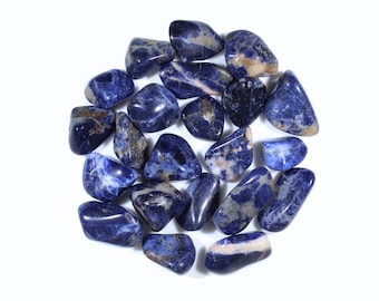 Premium Sodalite Tumbled Stones | Sodalite Polished Stones | Sodalite Crystal | Sodalite Stones | Bulk Wholesale Crystals | Healing Crystal