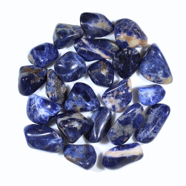 Premium Sodalite Tumbled Stones | Sodalite Polished Stones | Sodalite Crystal | Sodalite Stones | Bulk Wholesale Crystals | Healing Crystal