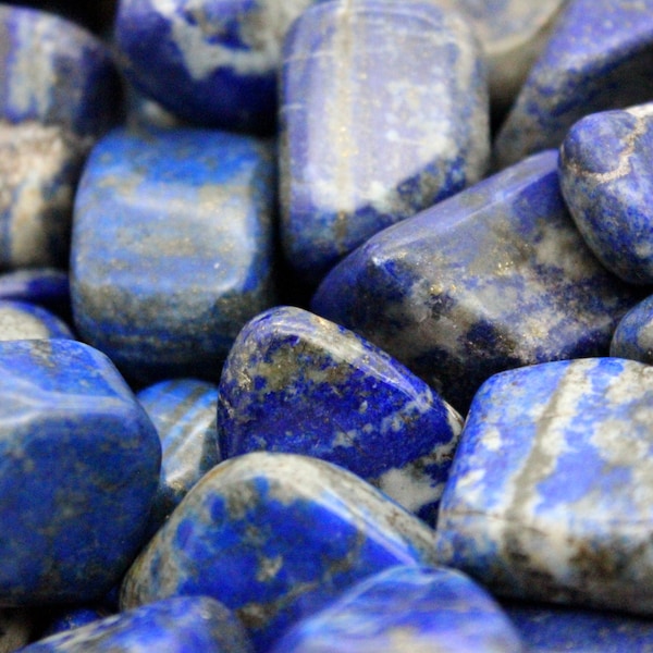 Lapis Lazuli Tumbled Gemstones, Polished Lapis Lazuli Crystals, Lapis Lazuli Stones, Lapis Bulk, Bulk Crystals, Wholesale Crystals