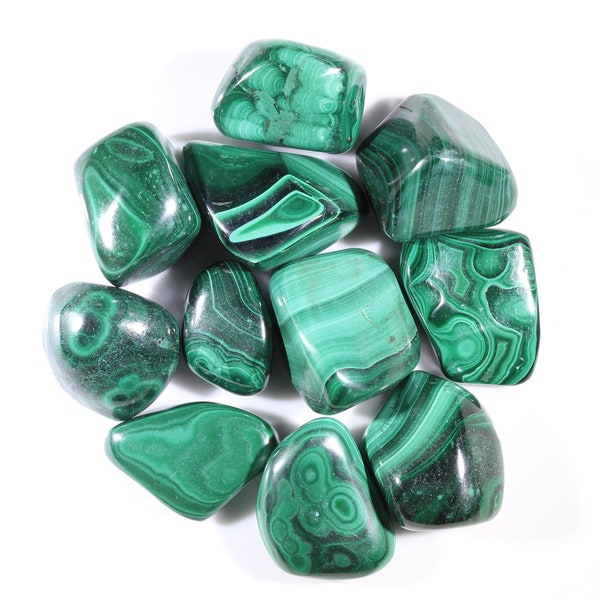 Malachite Tumbled Stones-Malachite Stone-Tumbled Malachite-Bulk Malachite-Wholesale Crystals-Bulk Crystals-Malachite Crystals-Crystals Bulk