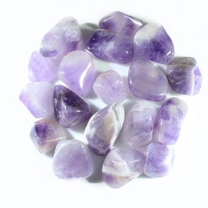Amethyst Tumbled Gemstones-Polished Stones-Tumbled Stones-Bulk Crystals-Reiki-Wholesale Crystals-Crystal Healing-Polished Rocks-1, 5, 1/4 LB