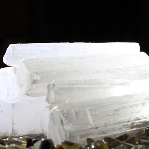 Selenite Sticks-Raw Selenite Wand-Satin Spar Gypsum-Selenite Log-Bulk Selenite Crystals-Selenite Wholesale-Chakra Stones-Rough Selenite